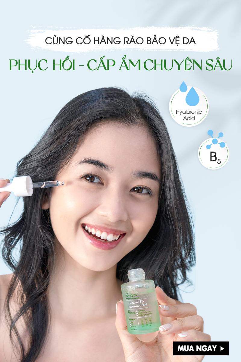 Tinh Chất Cấp Ẩm The Auragins 8% Vitamin B5 + Hyaluronic Acid Rehydrating Serum