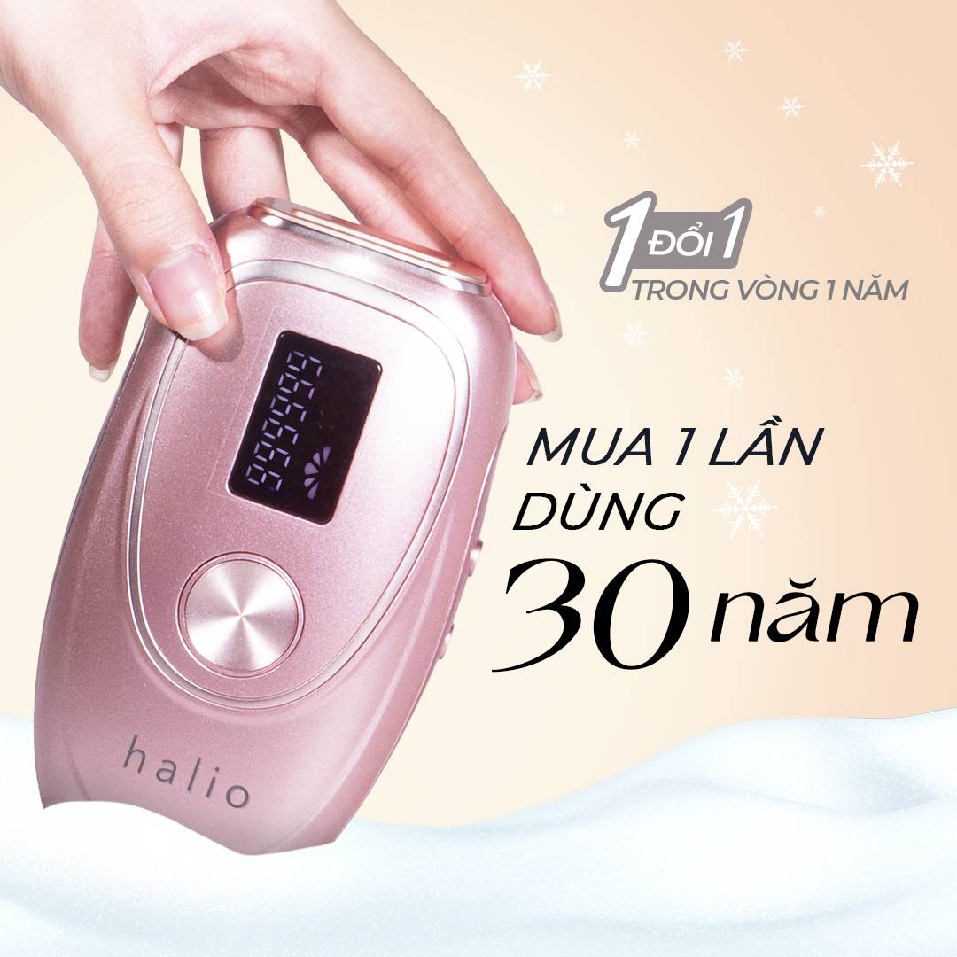 Máy Triệt Lông Lạnh Cá Nhân Halio IPL Cooling Hair Removal Device