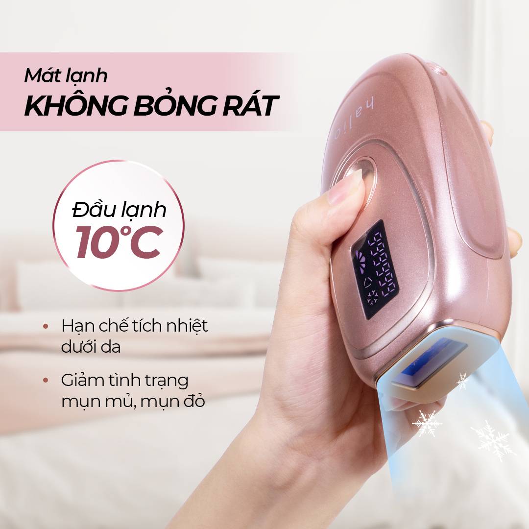 Máy Triệt Lông Lạnh Cá Nhân Halio IPL Cooling Hair Removal Device