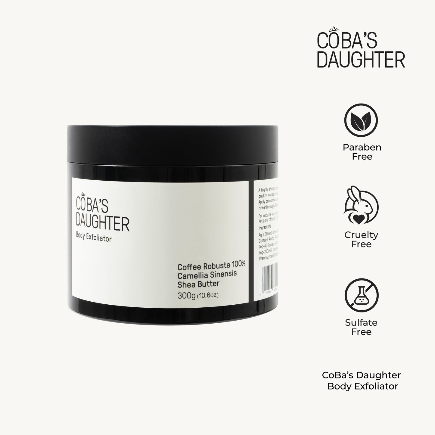 Tẩy Tế Bào Chết Toàn Thân Hương Matcha CoBa’s Daughter Body Exfoliator 300gr