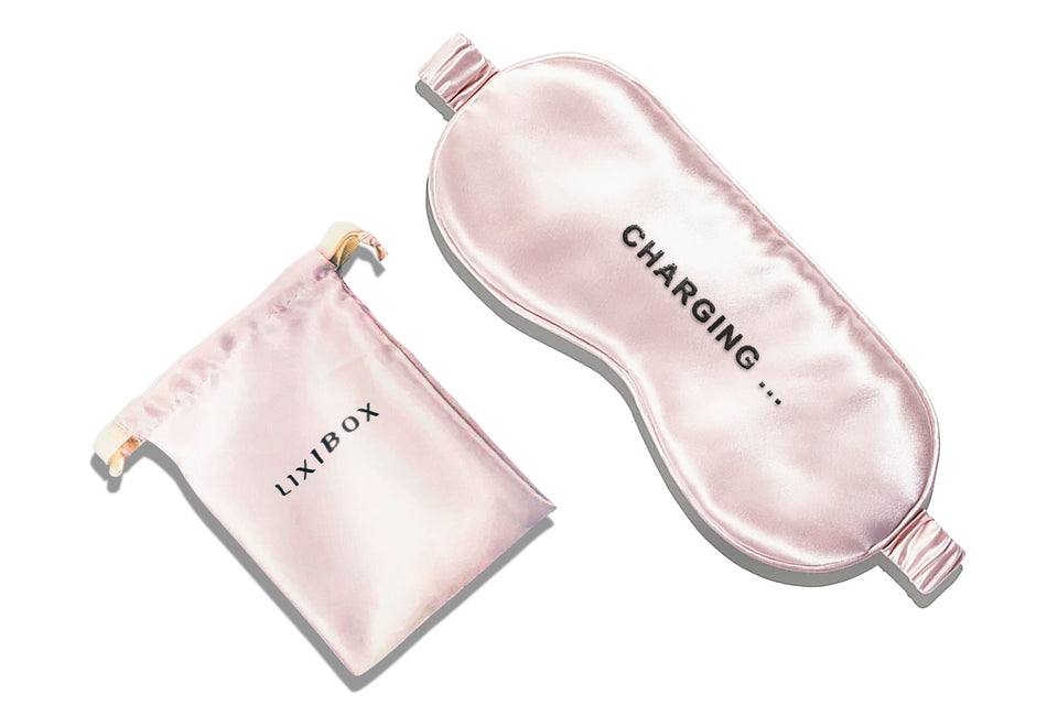 Bịt Mắt Ngủ Bằng Lụa Cao Cấp Lixibox Premium Silk Sleep Mask - Rosy Pink