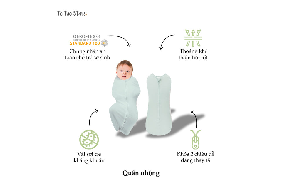 Quấn Nhộng Bamboo Swaddle To The Stars