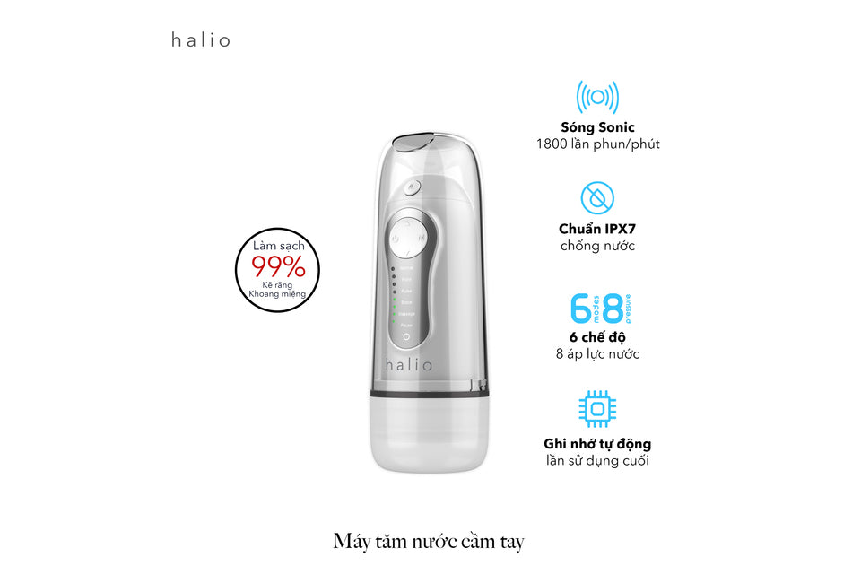 Máy tăm nước cầm tay 6 chế độ Halio Professional Cordless Oral Irrigator