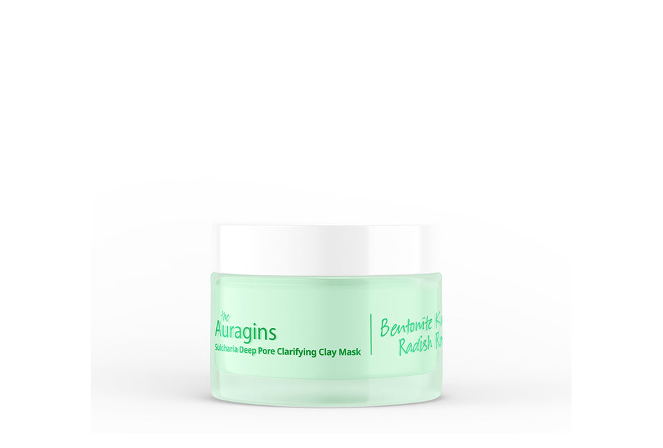 Mặt Nạ Đất Sét Loại Bỏ Dầu Nhờn Làm Sạch Sâu Giảm Mụn - The Auragins Sulcharia Deep Pore Clarifying Clay Mask