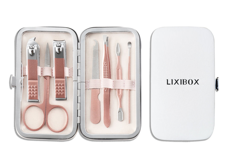 Bộ Dụng Cụ Cắt Móng Tay 7 Món Lixibox Rose Gold Manicure