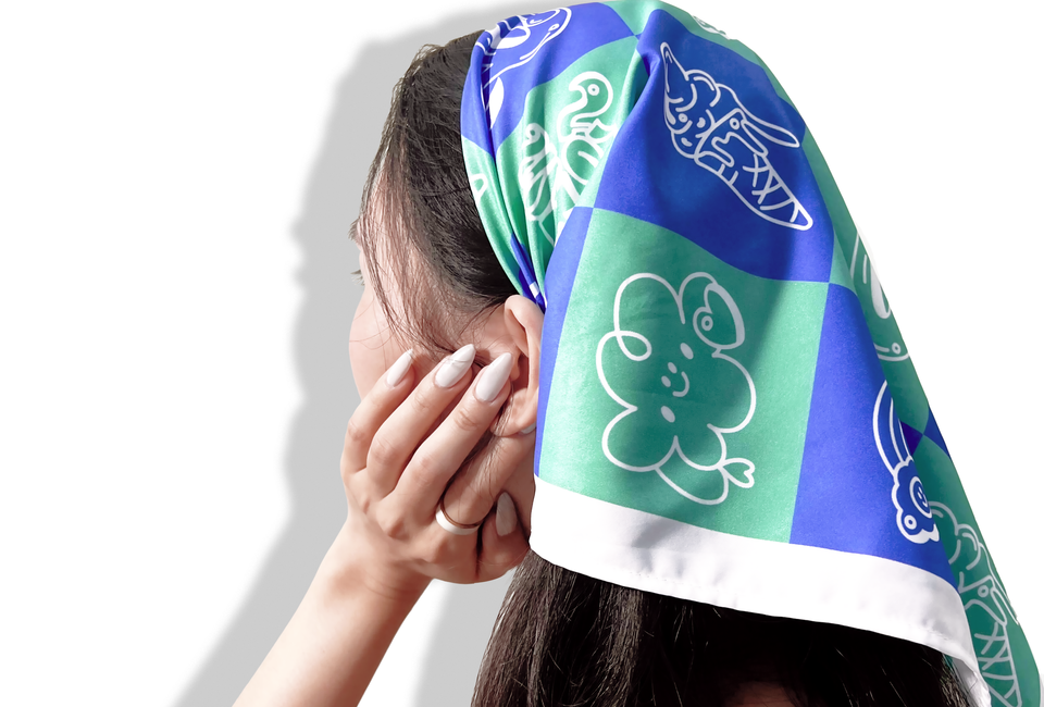 Khăn Bandana Lụa Vuông Size 60x60