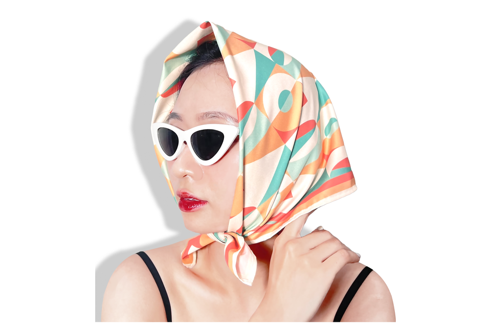 Khăn Bandana Lụa Vuông Size 60x60