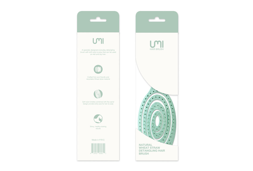 Lược Gỡ Rối Lúa Mạch Umi Natural Wheat Straw Detangling Hairbrush