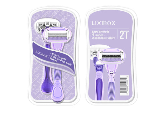 Set 2 Dao Cạo 4 Lưỡi Lixibox Extra Smooth 4 Blades Disposable Razors