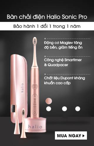 Bàn Chải Điện Làm Trắng Răng Halio Sonic Whitening Toothbrush PRO Rose Gold Limited Edition