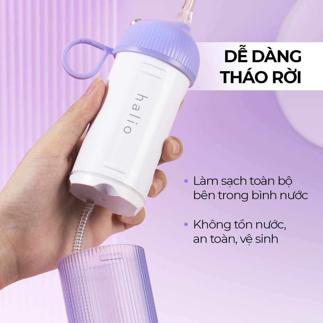 Máy Tăm Nước Cầm Tay Halio UltraClean Oral Irrigator - Periwinkle