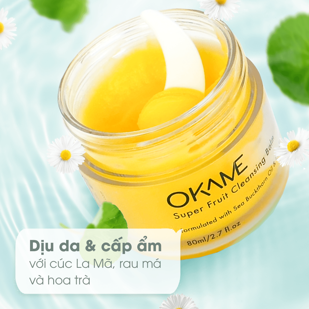 Sáp Tẩy Trang Dễ Nhũ Hoá, Làm Sạch Sâu Okame Super Fruit Cleansing Balm - 80ml