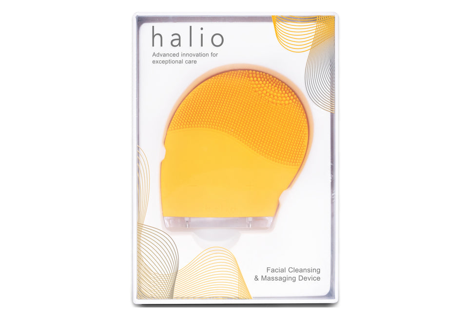 Máy Rửa Mặt Halio Facial Cleansing & Massaging Device - Mustard Limited Edition