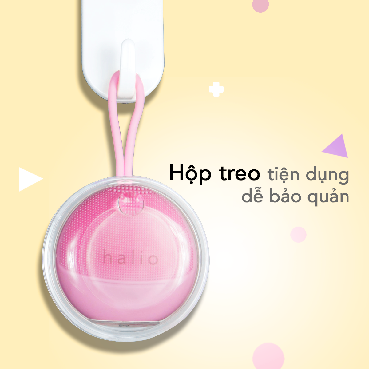 Máy Rửa Mặt Dành Cho Da Nhạy Cảm Halio Sensitive Facial Cleansing & Massaging Device Baby Pink Limited Edition