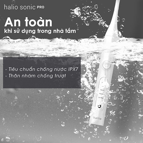 Bàn Chải Điện Làm Trắng Răng Halio Sonic Whitening Electric Toothbrush PRO White