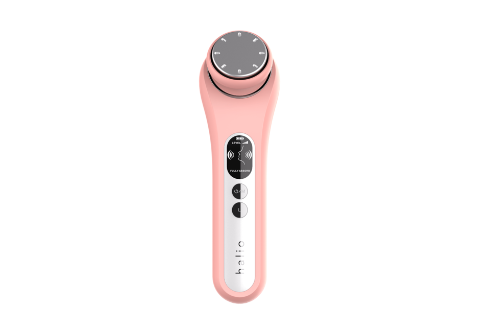 Máy Massage Đẩy Tinh Chất Nâng Cơ Mặt Nóng Lạnh Halio Ion Hot & Cool Beauty Device- Coral Limited Edition