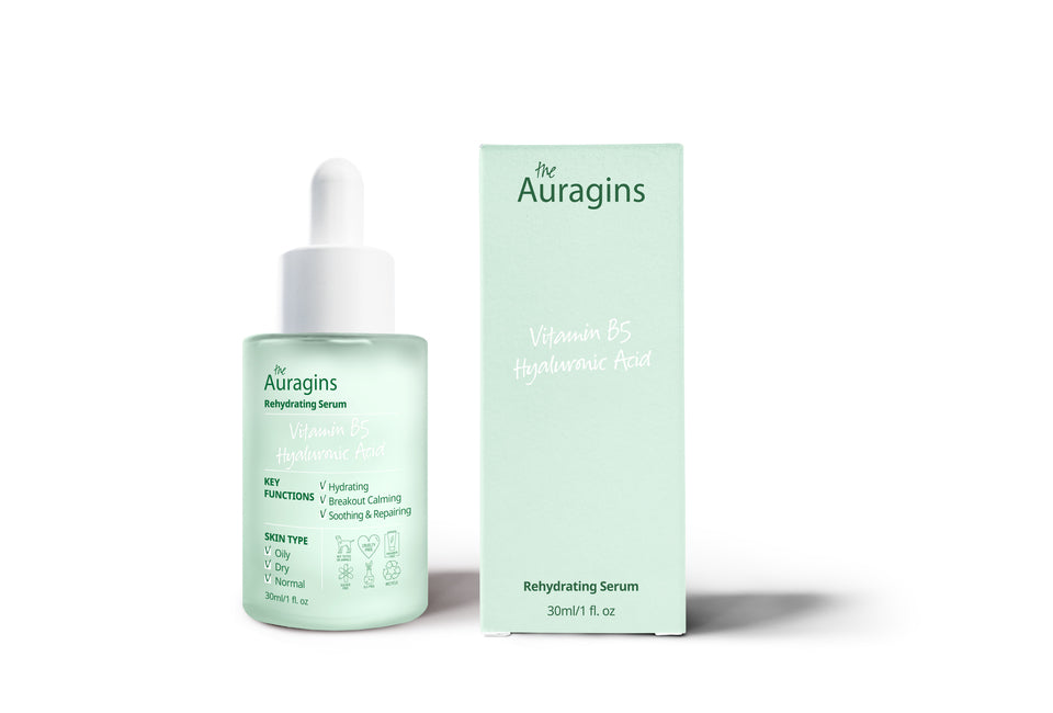 Tinh Chất Cấp Ẩm The Auragins 8% Vitamin B5 + Hyaluronic Acid Rehydrating Serum