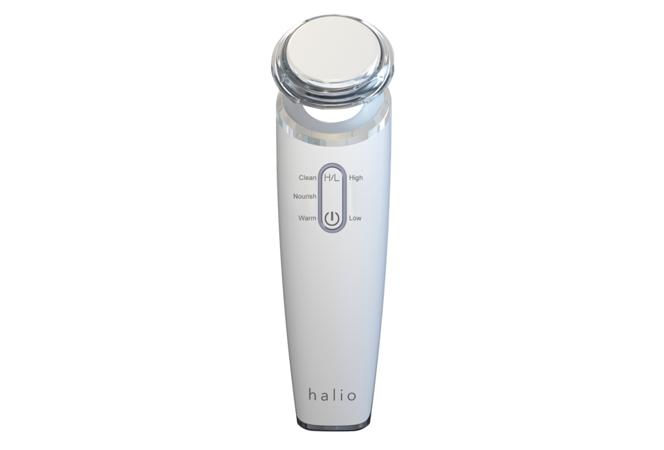 Máy Đẩy Tinh Chất Dưỡng Trắng Halio Ion Cleansing & Moisturizing Beauty Device White Limited Edition