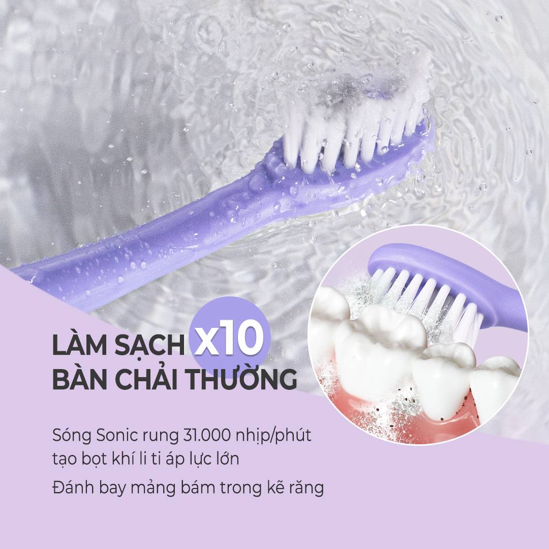 Bàn Chải Điện Làm Trắng Răng Halio Sonic Whitening Electric Toothbrush PRO