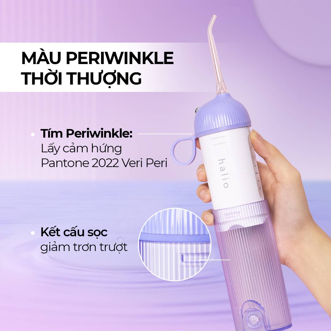 Máy Tăm Nước Cầm Tay Halio UltraClean Oral Irrigator - Periwinkle