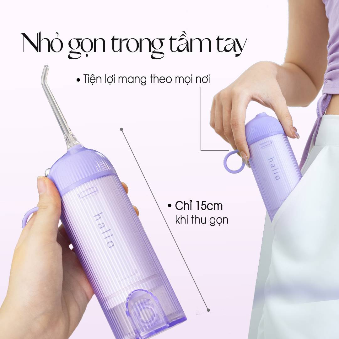 Máy Tăm Nước Cầm Tay Halio UltraClean Oral Irrigator - Periwinkle