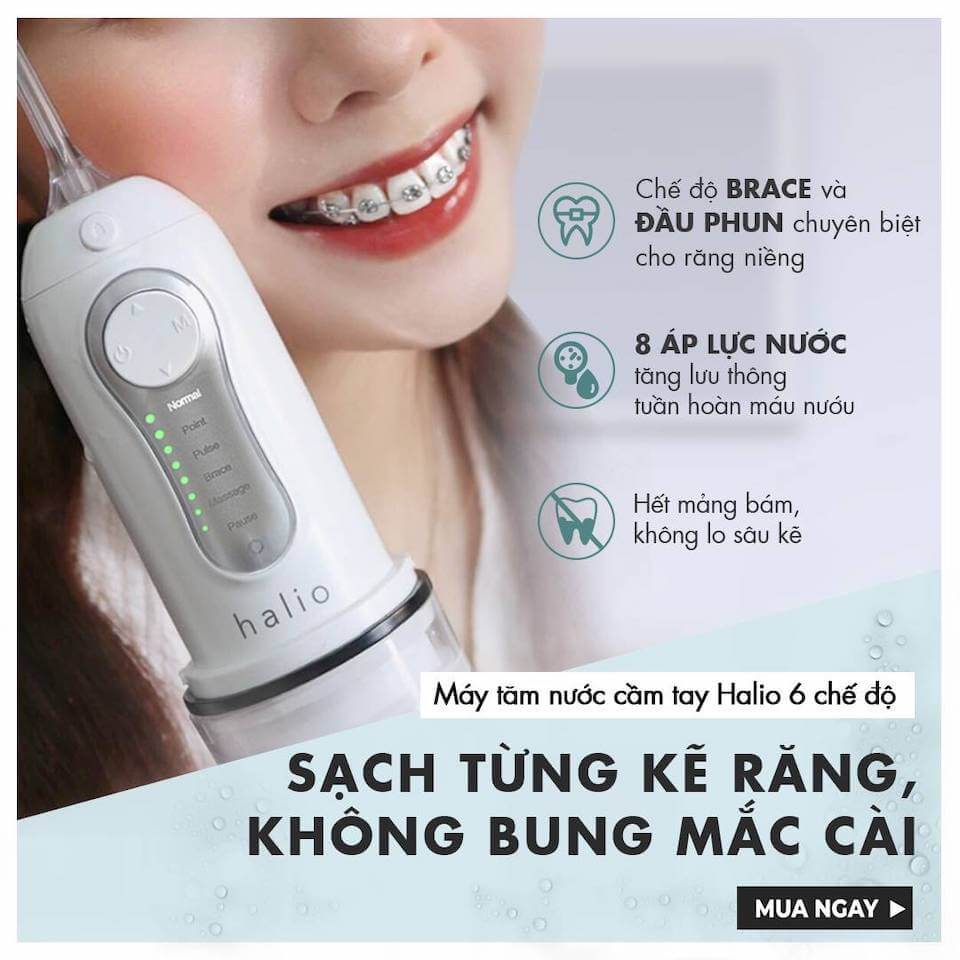 Máy tăm nước cầm tay 6 chế độ Halio Professional Cordless Oral Irrigator