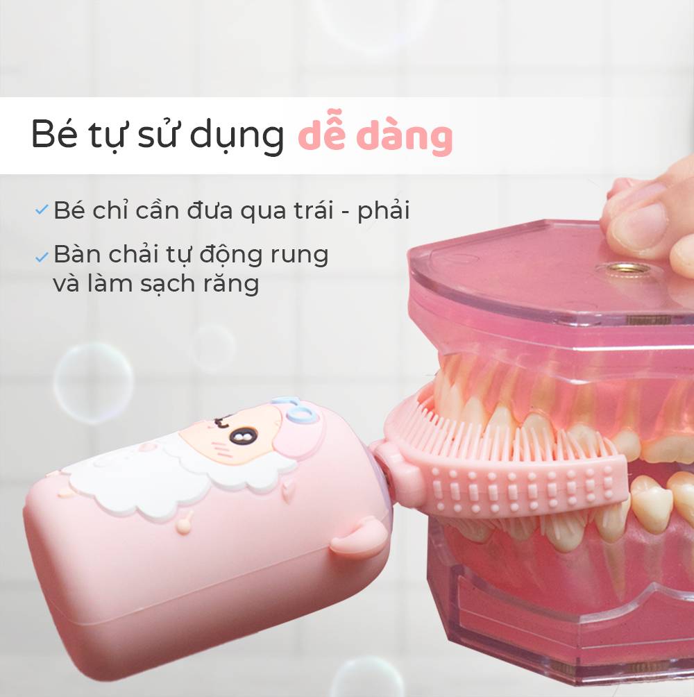 Bàn Chải Đánh Răng Điện Chữ U Cho Bé Halio Smart Sonic U-Shaped Toothbrush