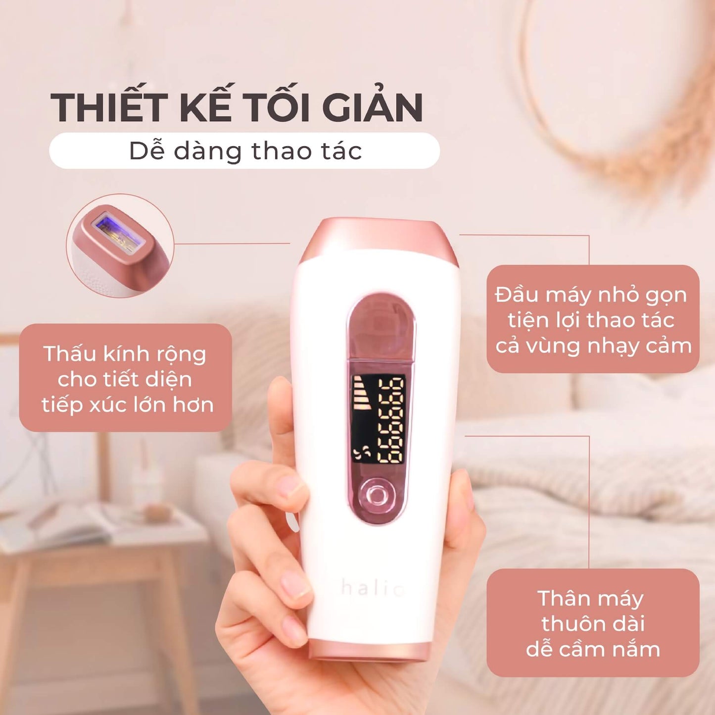 Máy Triệt Lông Cá Nhân Halio IPL Hair Removal Device