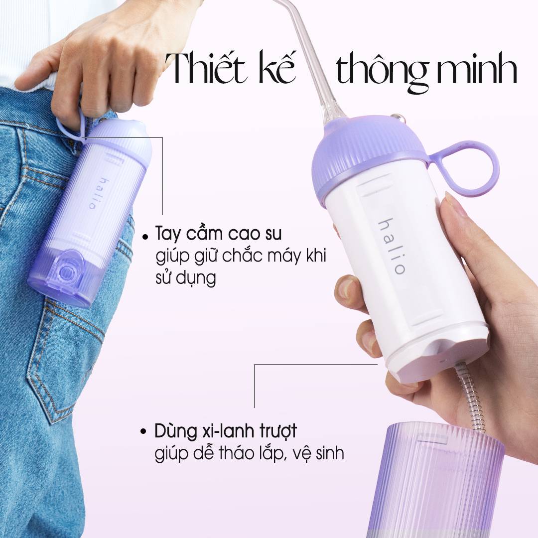 Máy Tăm Nước Cầm Tay Halio UltraClean Oral Irrigator - Periwinkle