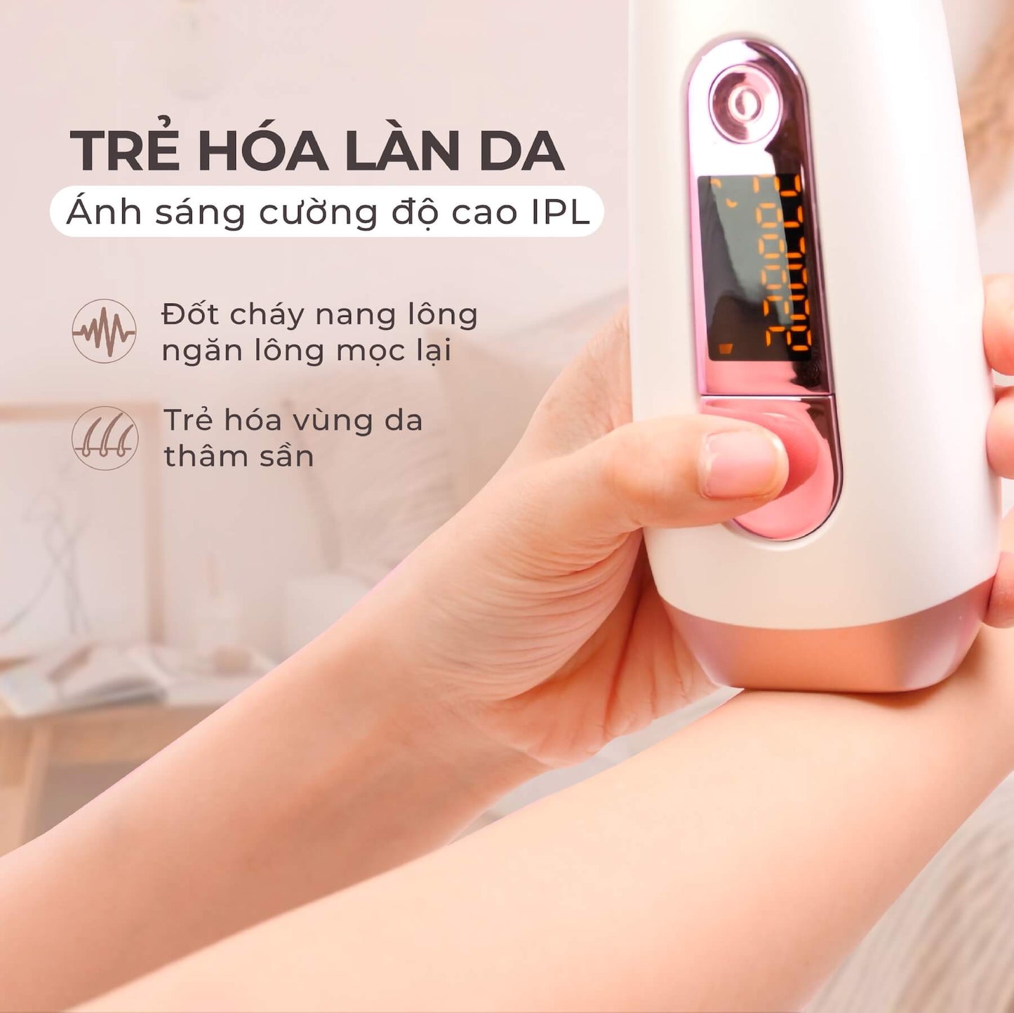 Máy Triệt Lông Cá Nhân Halio IPL Hair Removal Device