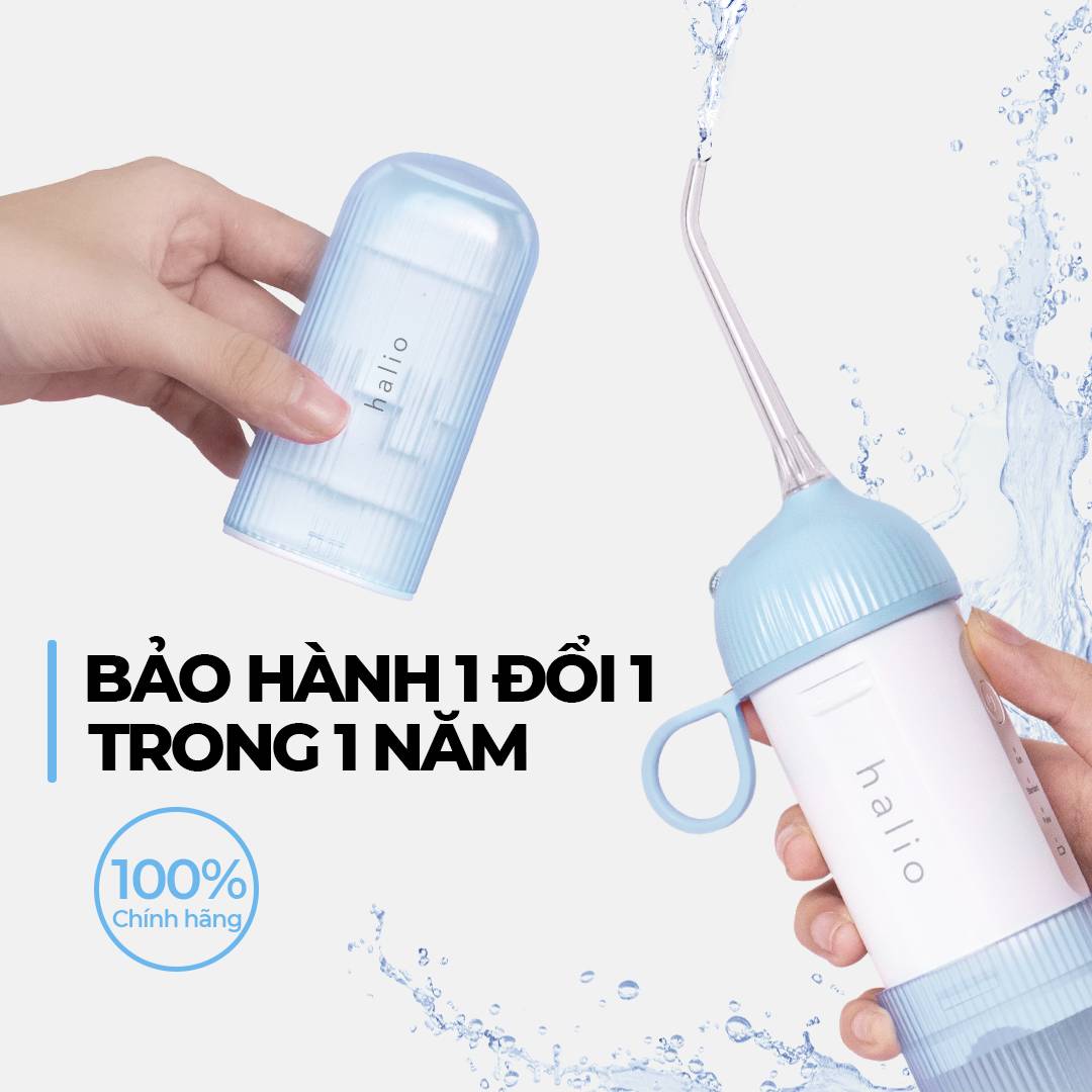 Máy Tăm Nước Cầm Tay Halio UltraClean Oral Irrigator Sky Blue