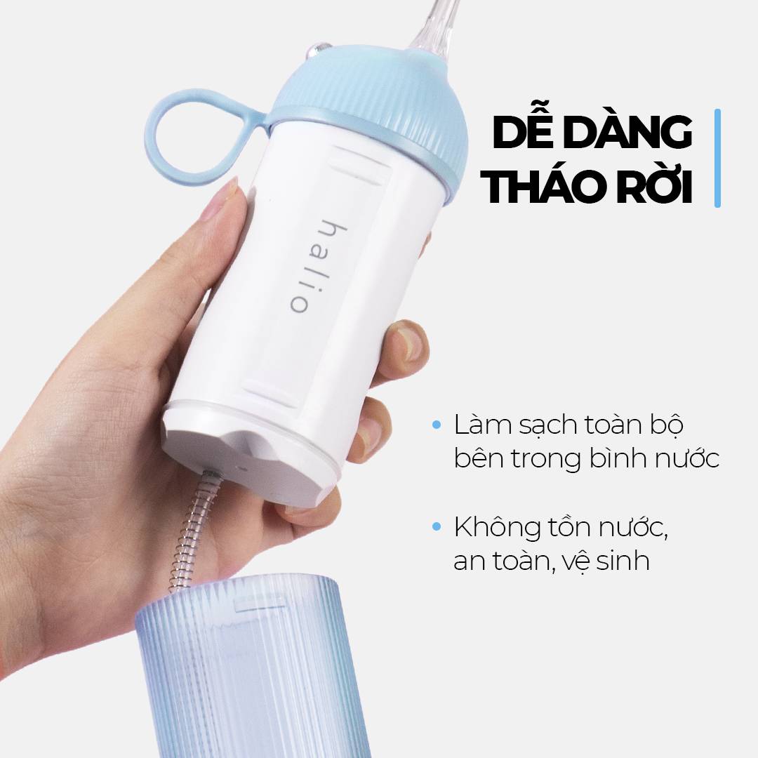 Máy Tăm Nước Cầm Tay Halio UltraClean Oral Irrigator Sky Blue