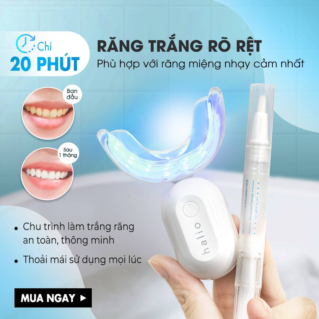 Máy Tẩy Trắng Răng Halio Blue Light Professional Teeth Whitening Enhancer