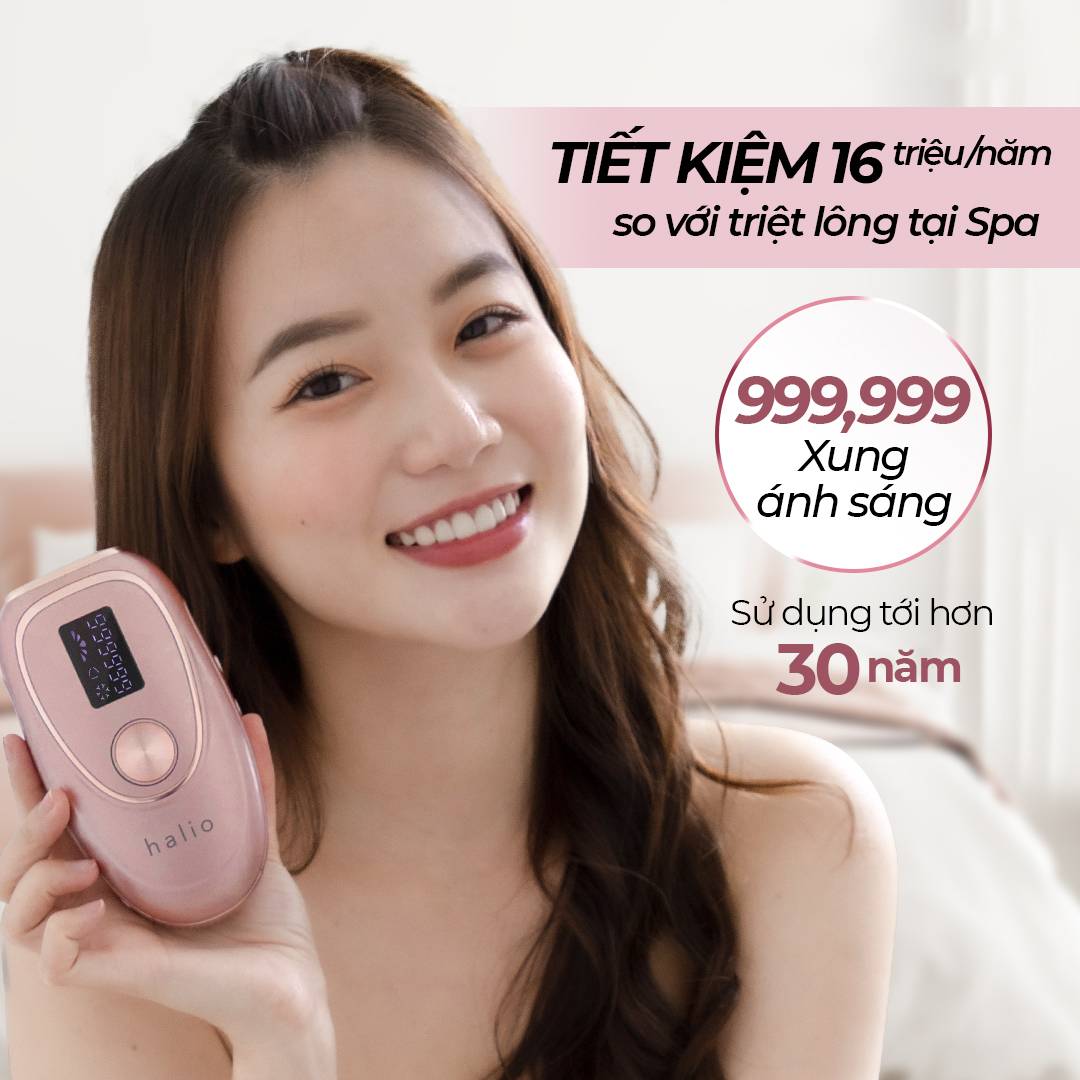 Máy Triệt Lông Lạnh Cá Nhân Halio IPL Cooling Hair Removal Device